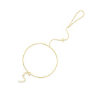 Zircon Silver Charm Bracelet