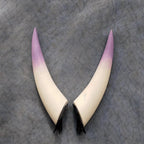 Gradient Devil Horns Hair Clip