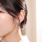 Geometric Zircon Stud Earrings