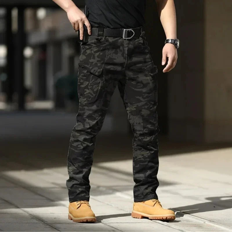 Waterproof Elastic Multi-Pocket Cargo Pants
