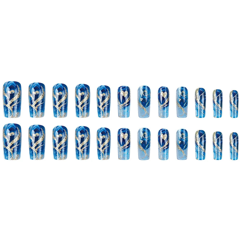 set Medium long fake nails