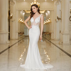 Backless Mermaid Wedding Dress