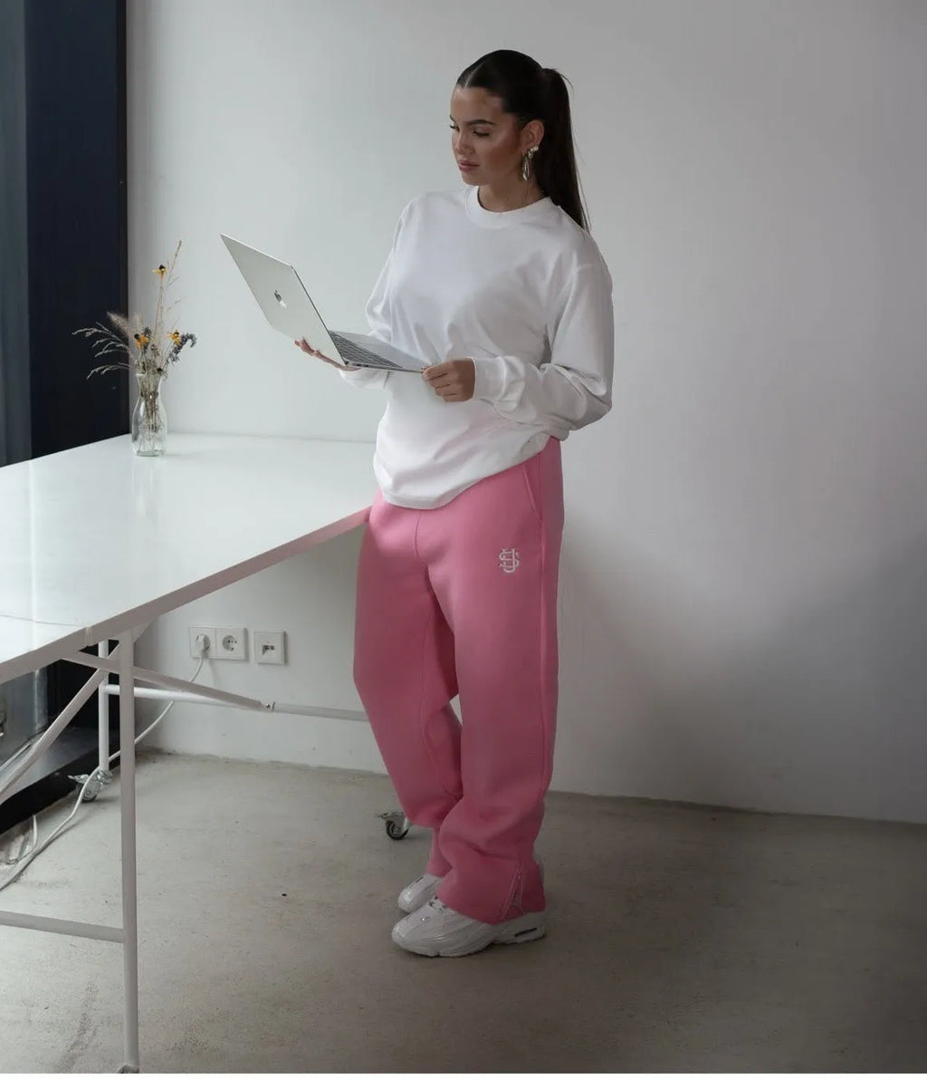 KERESLINA Tie-Dye Wide-Leg Sports Pants