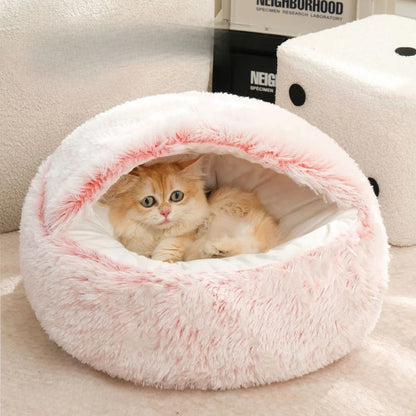 Warm Plush Cat Bed