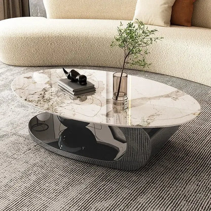Nordic Minimalist Oval Coffee Table
