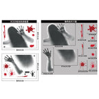 Ghostly Horror Window Stickers