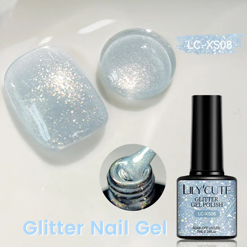 LILYCUTE Glitter Nail Gel Polish
