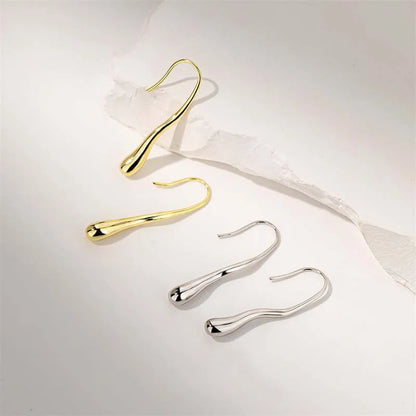 Waterdrop Gold Dangle Earrings