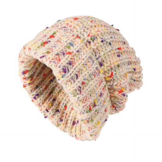 Mixed Color Slouchy Beanie