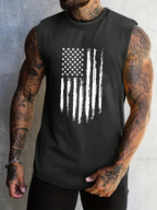 USA Flag Print Tank Top