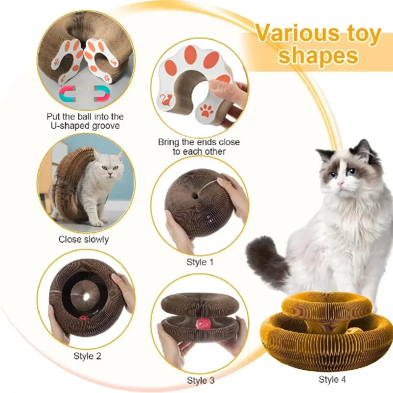 Kitten Curl Foldable Toy