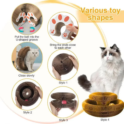 Kitten Curl Foldable Toy