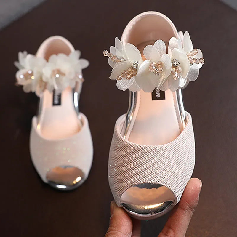 Kids Low Heel Party Pumps