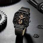 Yolako Square Leather Quartz Watch