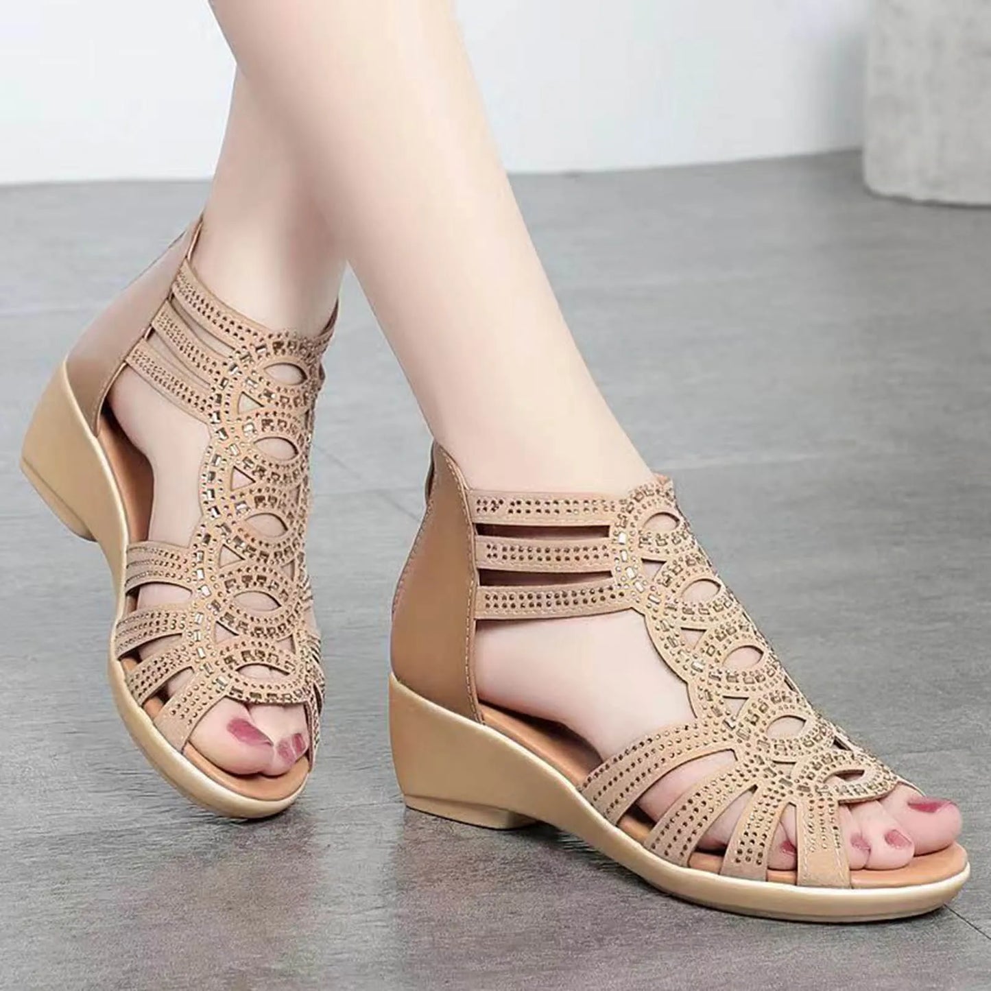 Open Toe Wedge Sandals