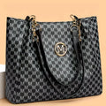 Vintage Geometric "M" Tote Bag