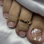 French False Toe Nails Heart