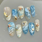 3D Ocean Wave Press Nails