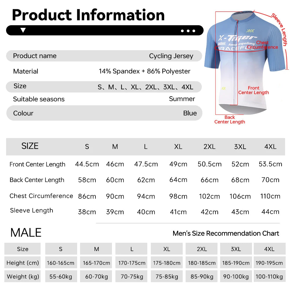 X-Tiger Quick-Dry Cycling Jersey