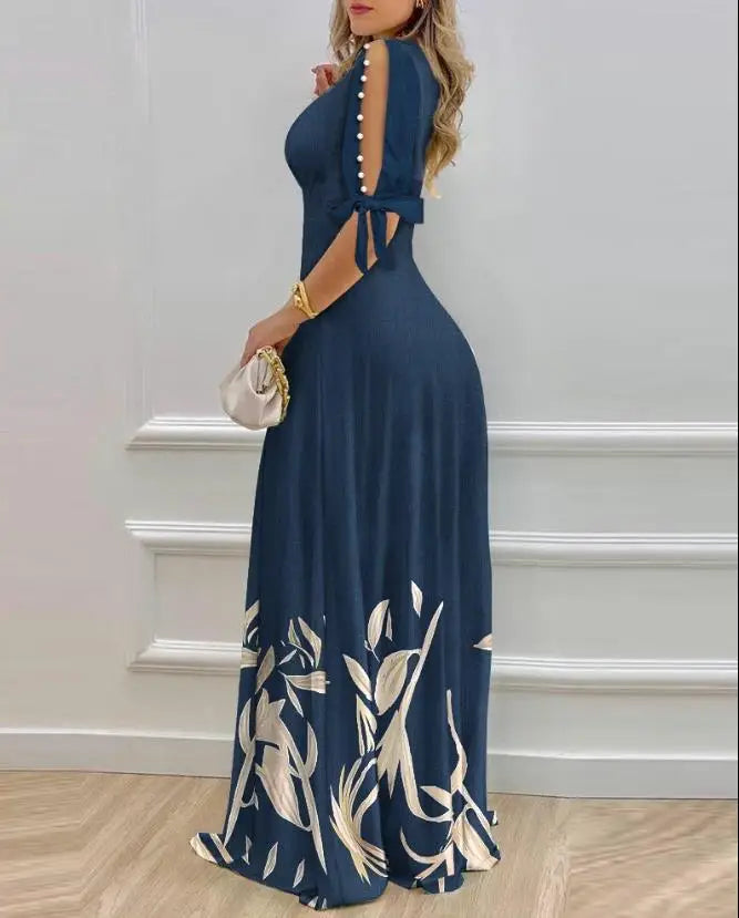 Split Sleeve Summer Dress
