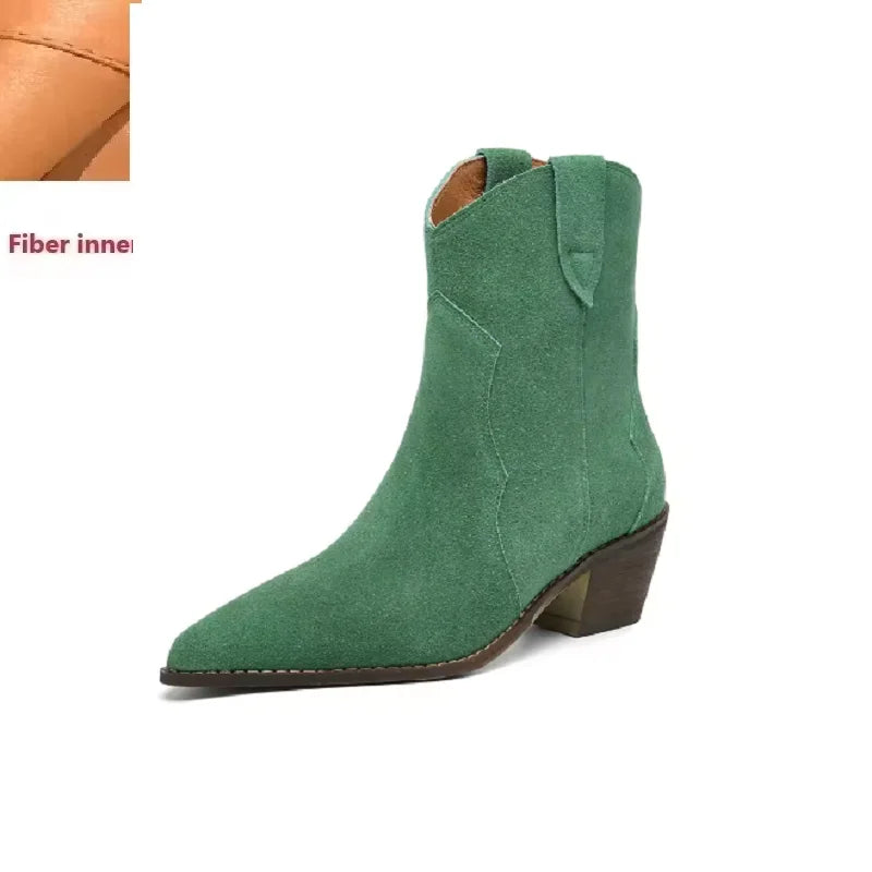 Suede Pointy Boots