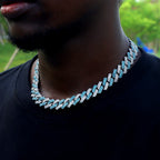 SUBOLLOW Blue Crystal Necklace