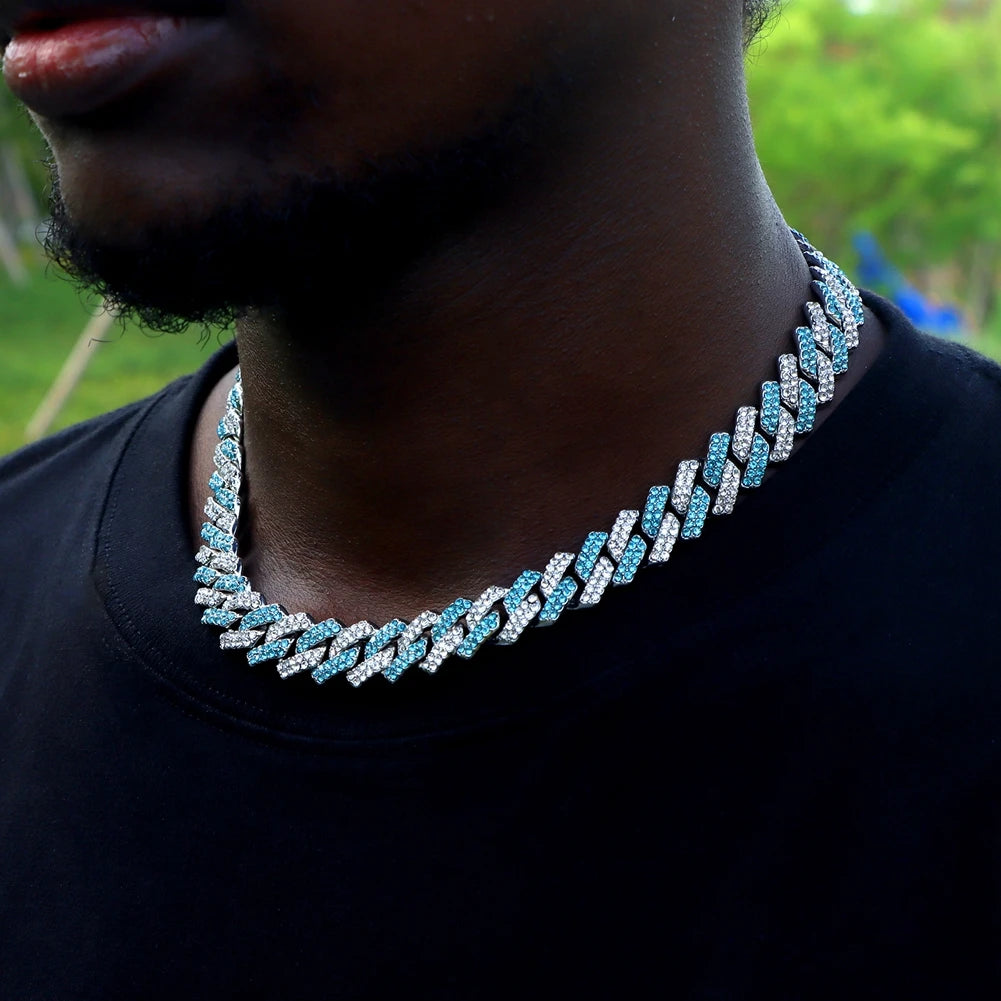 SUBOLLOW Blue Crystal Necklace