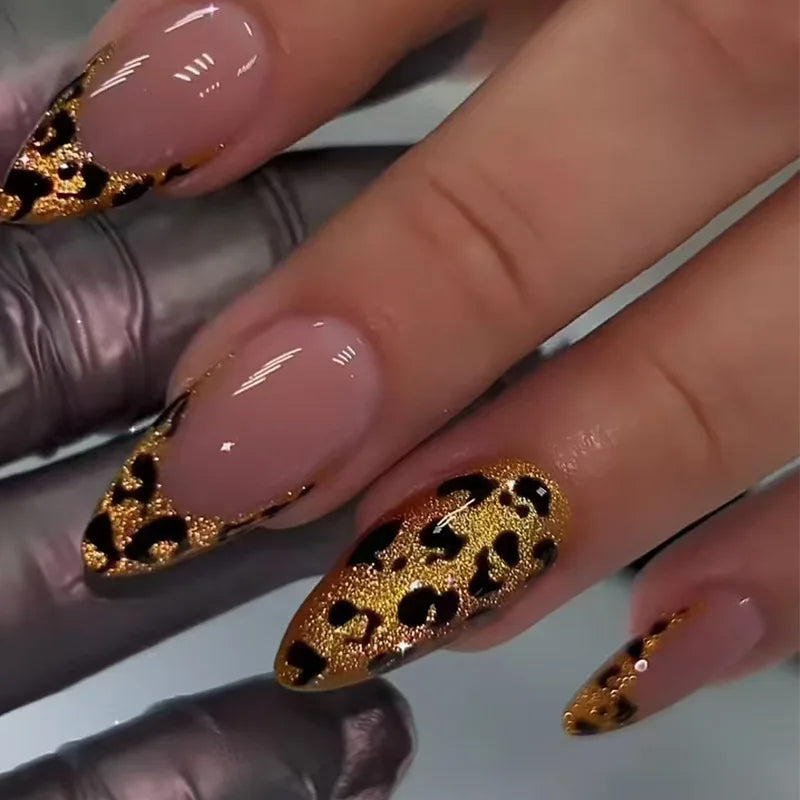 Brown Leopard Print Pattern False