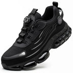 Rotating-Button Anti-Smash Safety Shoes