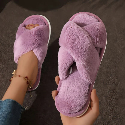 Warm Fluffy Fur Slippers