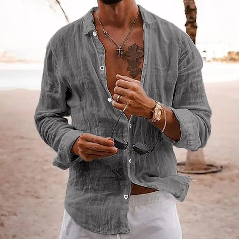 Men's Casual Lapel Shirt
