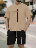 Letters Print Hip-Hop Sports Suit