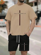 Letters Print Hip-Hop Sports Suit