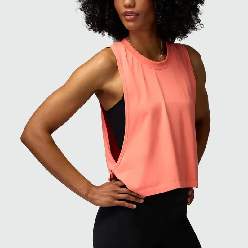 Mesh Sleeveless Yoga Top