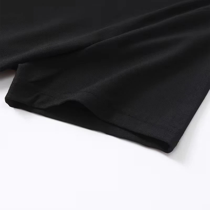 Polyester Graphic Print Crew Neck Short Sleeve T-Shirt