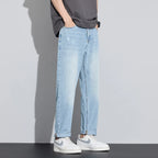 Breathable Elastic Straight Denim Jeans
