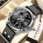 BINBOND Sport Leather Quartz Watch
