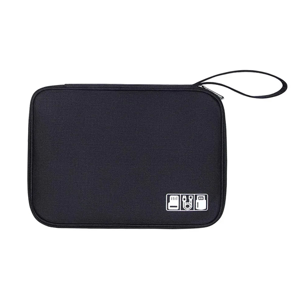 Portable Travel Cable Organizer Bag
