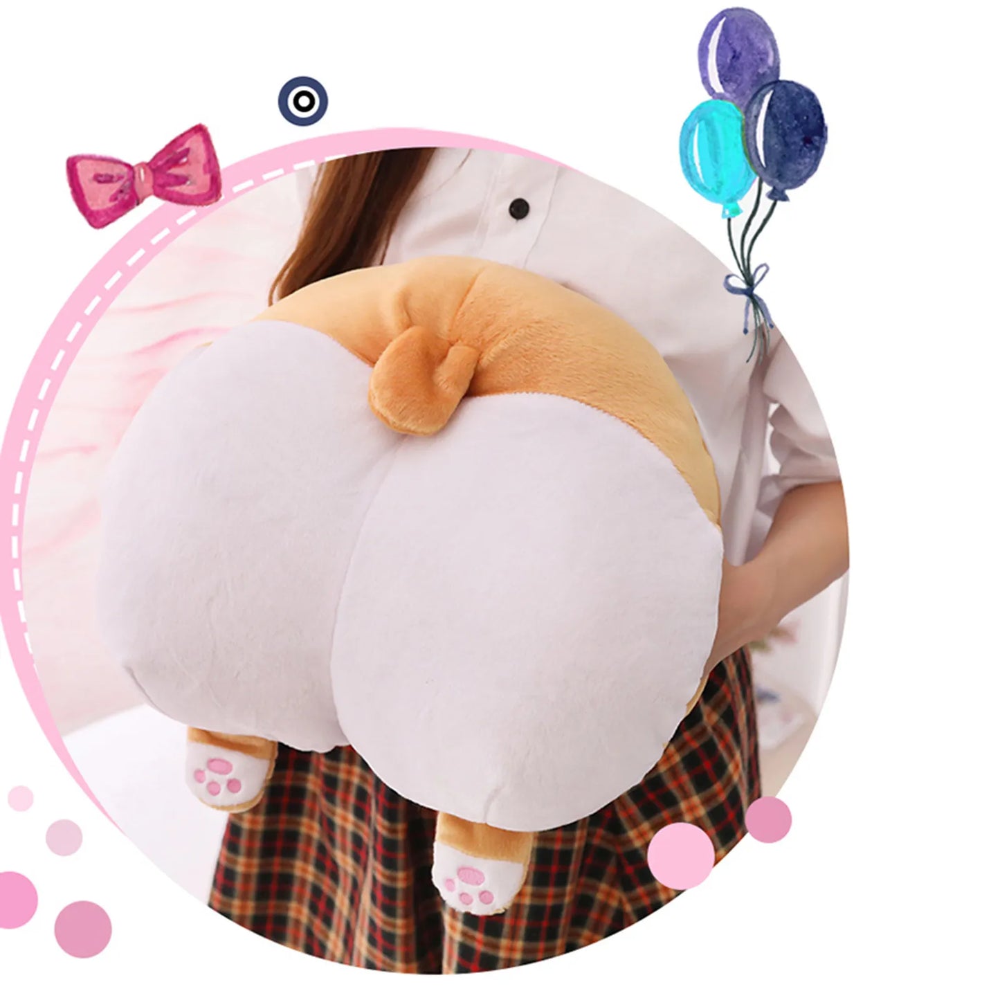 Smooth Texture Corgi Pillow