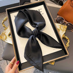 Luxury Silk Plaid Hijab Scarf
