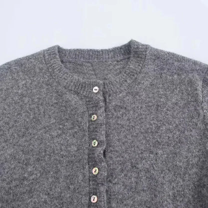 Bluey Gray Ruffle Cardigan