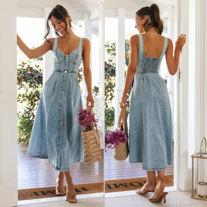 Spring Summer Denim Dress