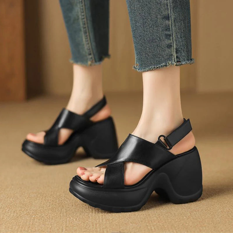 Women Platform Hook Sandals