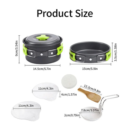 Portable Outdoor Cookware Set
