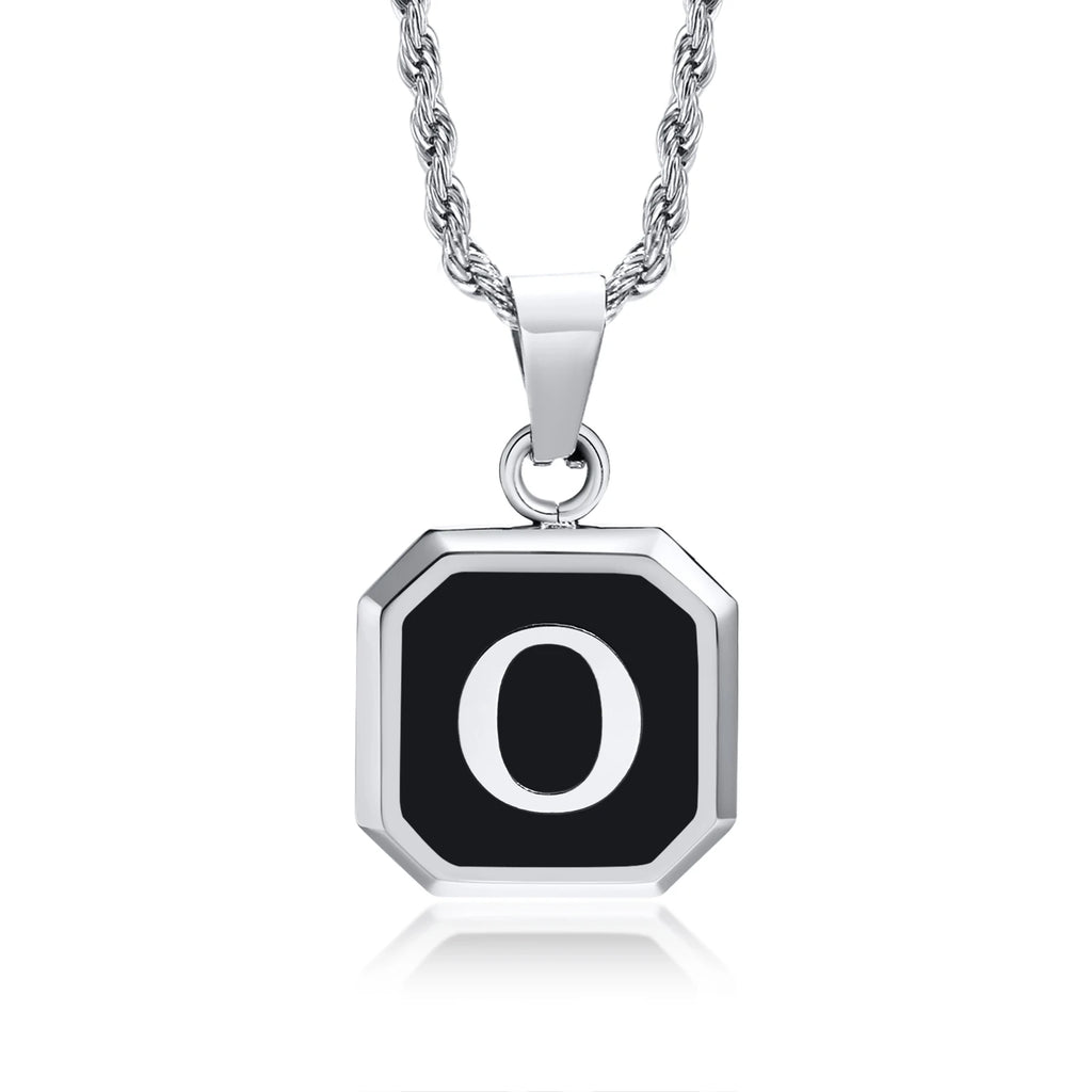 Initials Letter Pendant Necklace