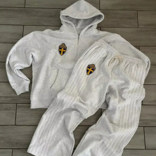 Y2K Zip Hoodie Set