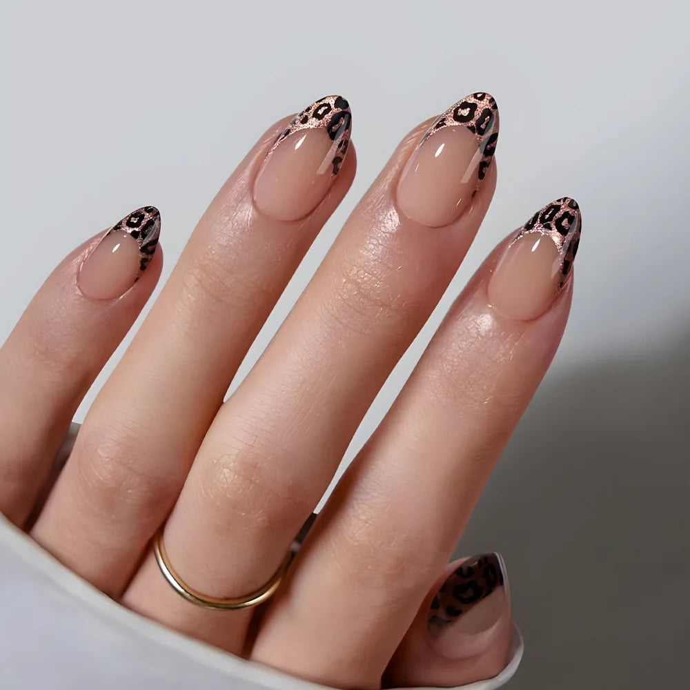 Brown Leopard Print Pattern False