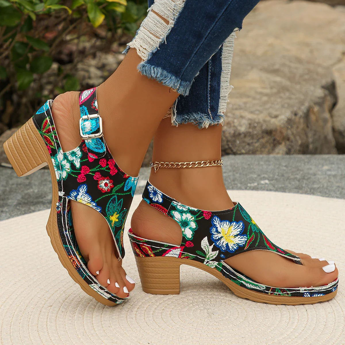 Summer Women Chunky Sandals