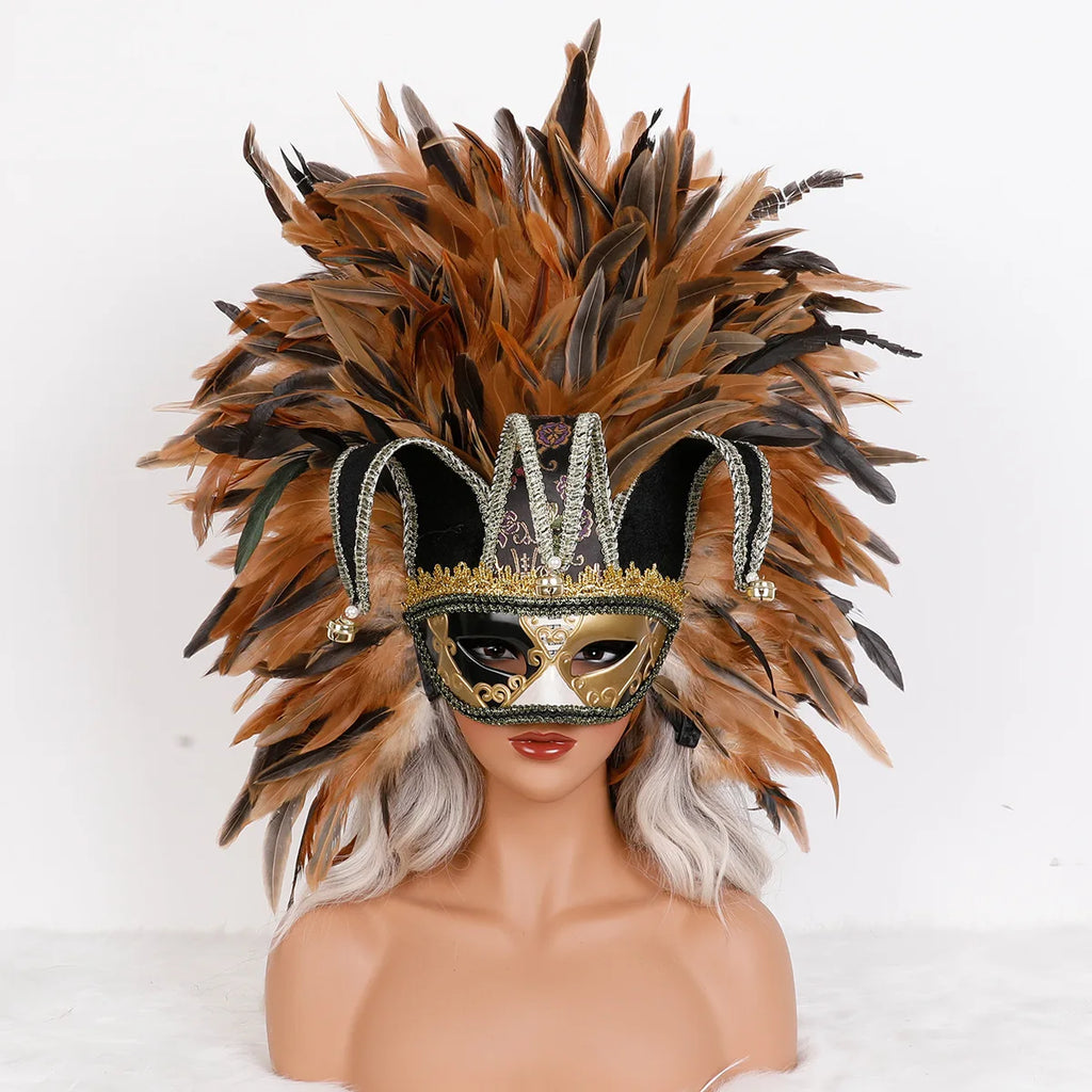 Feather Masquerade Party Mask