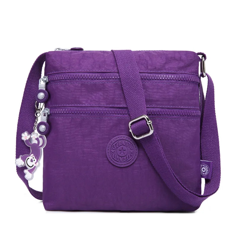 Nylon Shoulder Crossbody Bag